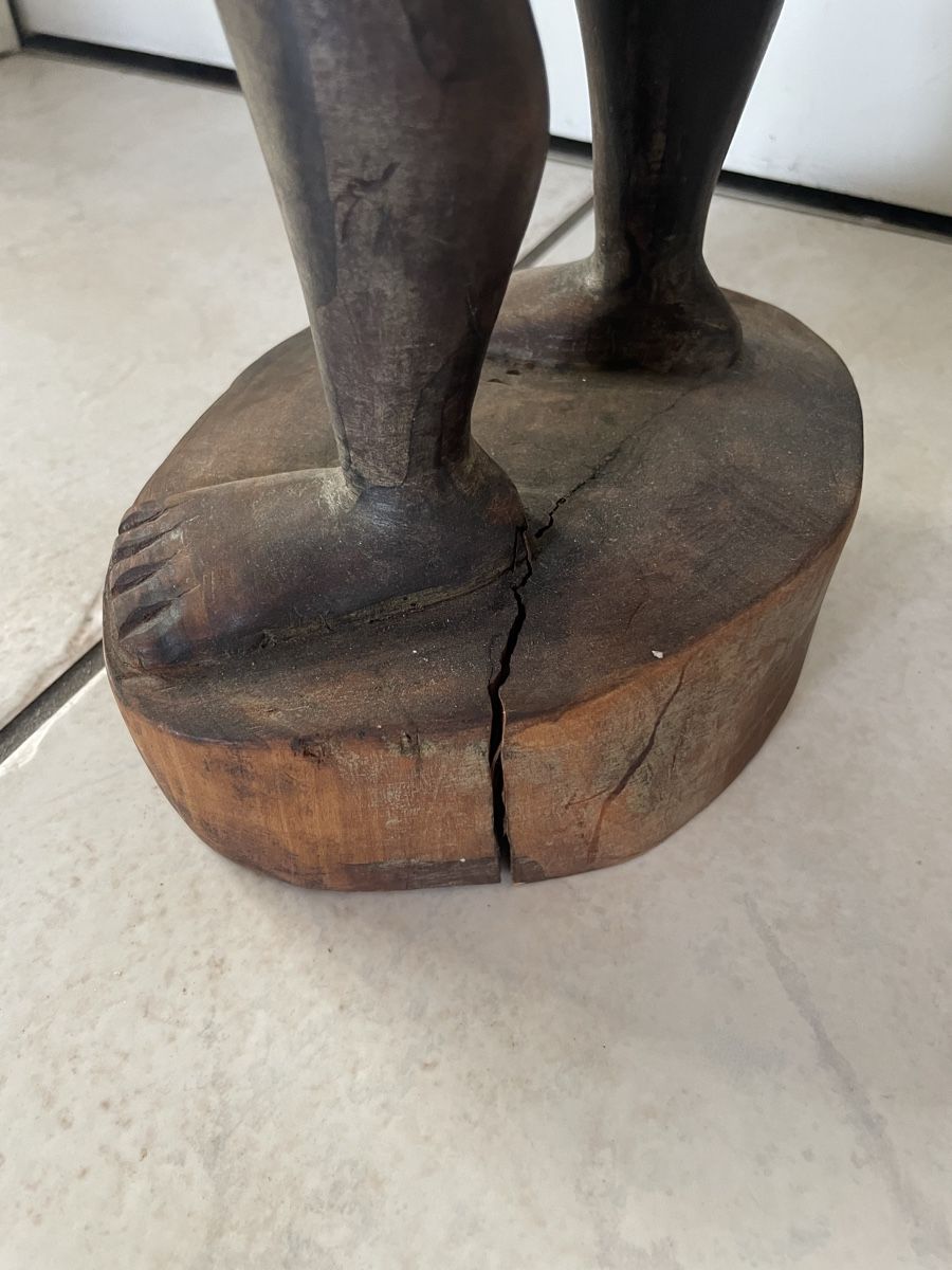 Skulpturen & Statuen: Art Africain Statue Ancienne Guerrier Africain Massai Bois – Gebraucht aus Vallamand von Bricbracbroc82 7