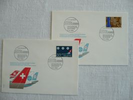 1968 Eröffnung neuer Flughof Genf 2 Belege