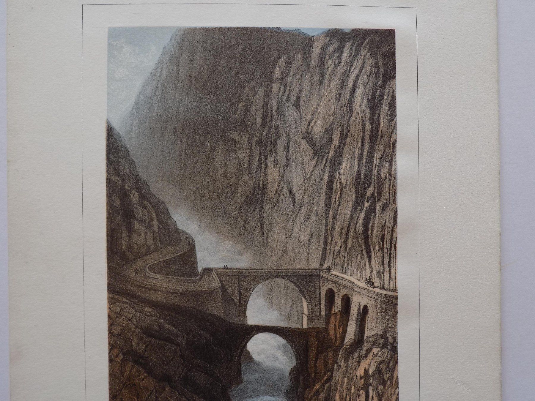 Stiche: Teufelsbrücke von Lemercier – Gebraucht aus Risch von Antikfee 4