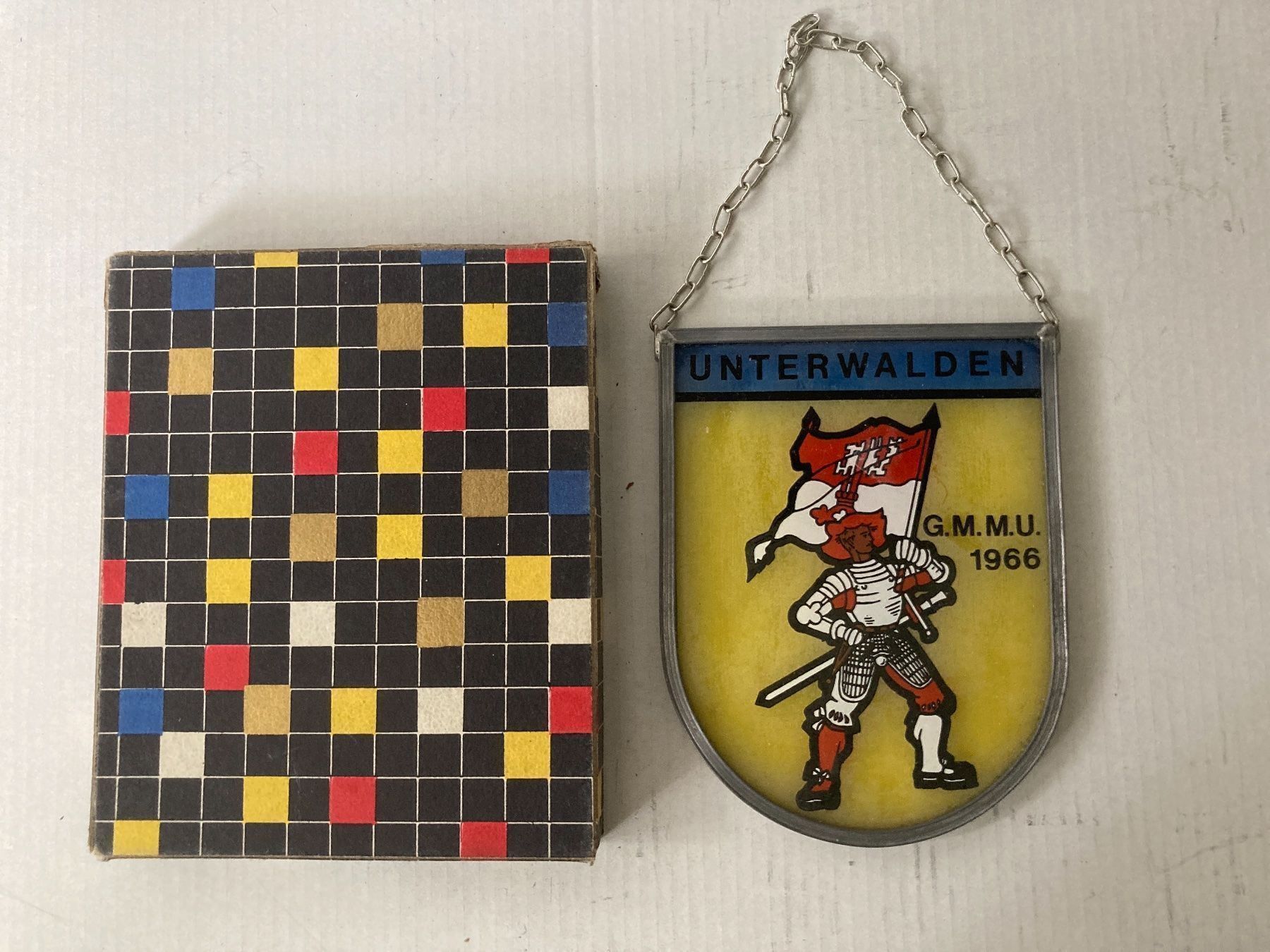 Altro in Antiquarato & Arte: Wappenscheibe Unterwalden G.M.M.U. 1966 – Usato da Zürich venduto da Chaeffeler 3