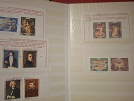Album Briefmarken Sonderblockd Ausland / Motive