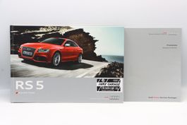 Audi RS5 Coupe 2010 Hardcover Prospekt + Preisliste