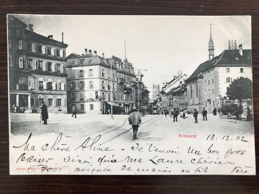 FRIBOURG Tram / Strassenbahn, animée, 1902 | Kaufen auf Ricardo