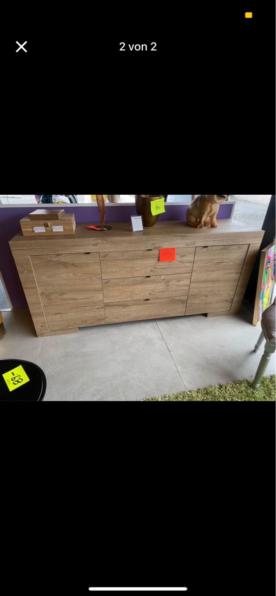 Credenze: Sideboard / Anrichte, Holzoptik Eiche, Neu und Verpackt – Nuovo e nell'imballaggio originale da Ettingen venduto da inf_vhc7 1