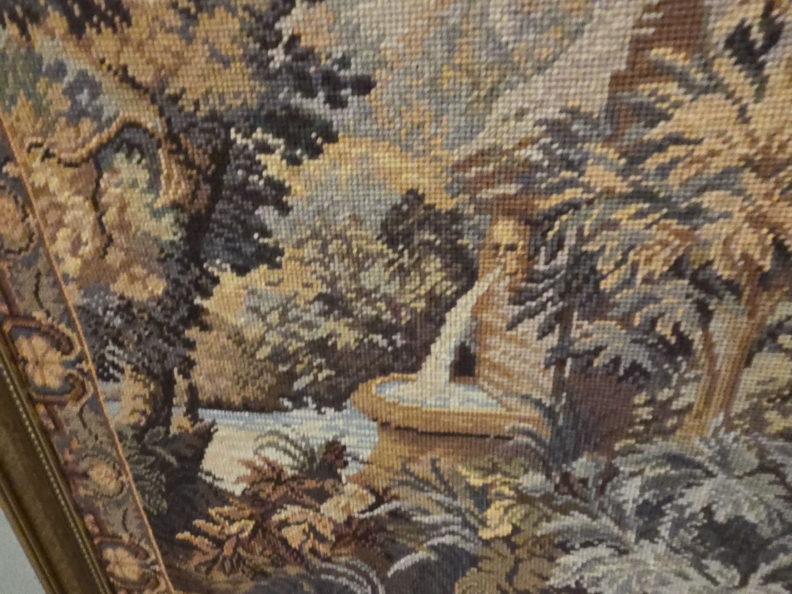 Poster & Bilder: Gobelin Landschaft mit Brunnen 106x86cm. – Gebraucht aus Menziken von Mirager 4