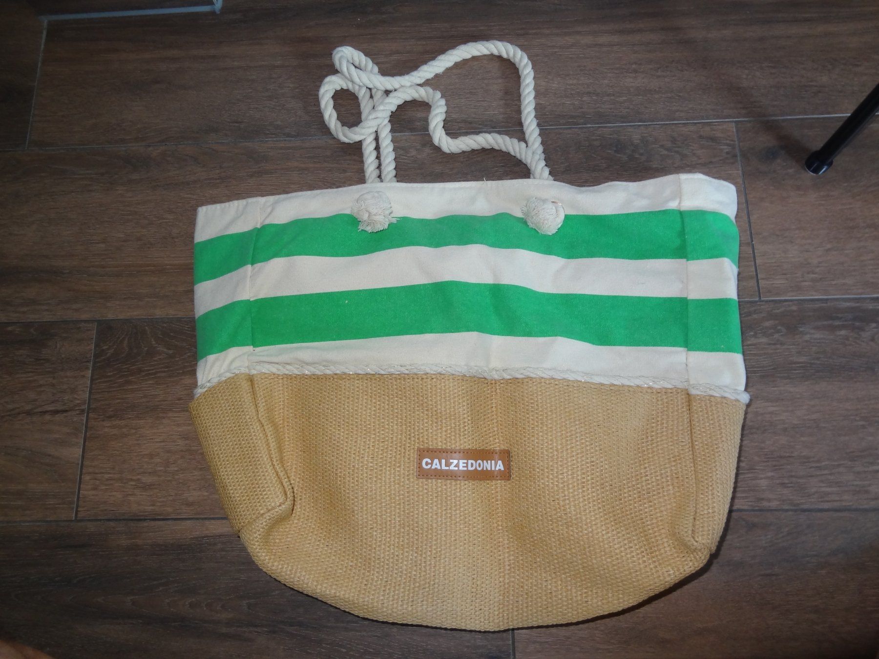 Calzedonia Sacs femmes: Sac de plage Calzedonia rayé vert blanc – D'occasion à Satigny par salvatore73 4