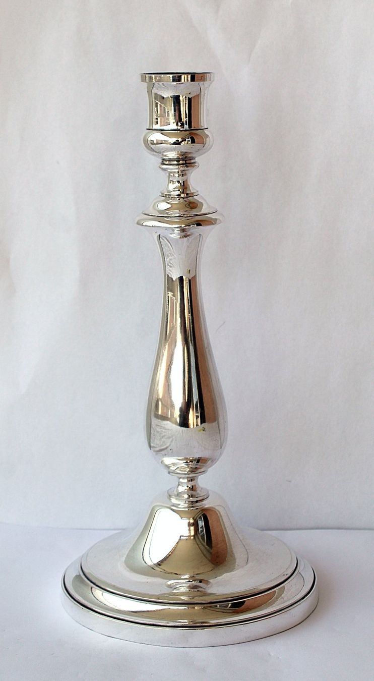 Christofle Portacandele: Christofle Kerzenständer versilbert 25 cm hoch – Usato da Zürich venduto da Auctionata
