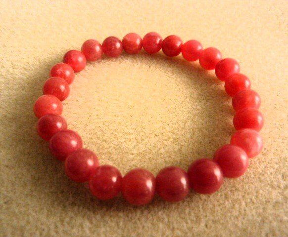 Bracciali & Braccialetti: Rhodochrosit 8 mm Perlen Elast Armband – Nuovo (secondo la descrizione) da Hombrechtikon venduto da mincky 2
