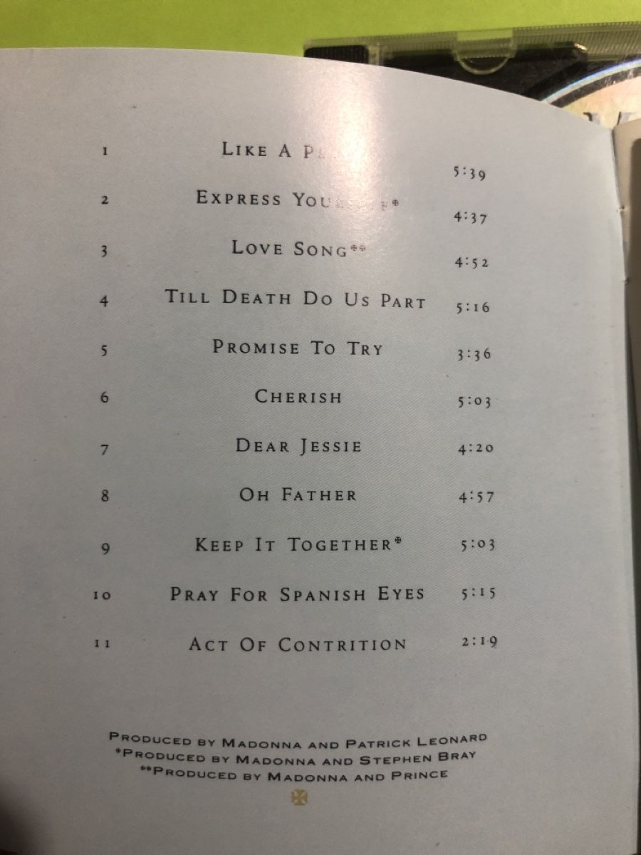 CD: Madonna - Like a Prayer  – Usato da Flaach venduto da rubo7 2
