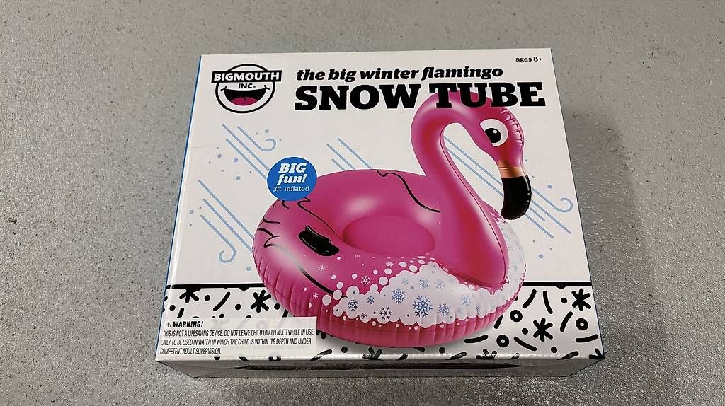 Jouets: Flamingo aufblasbarer Schlitten – D'occasion à St. Gallen par sunleister