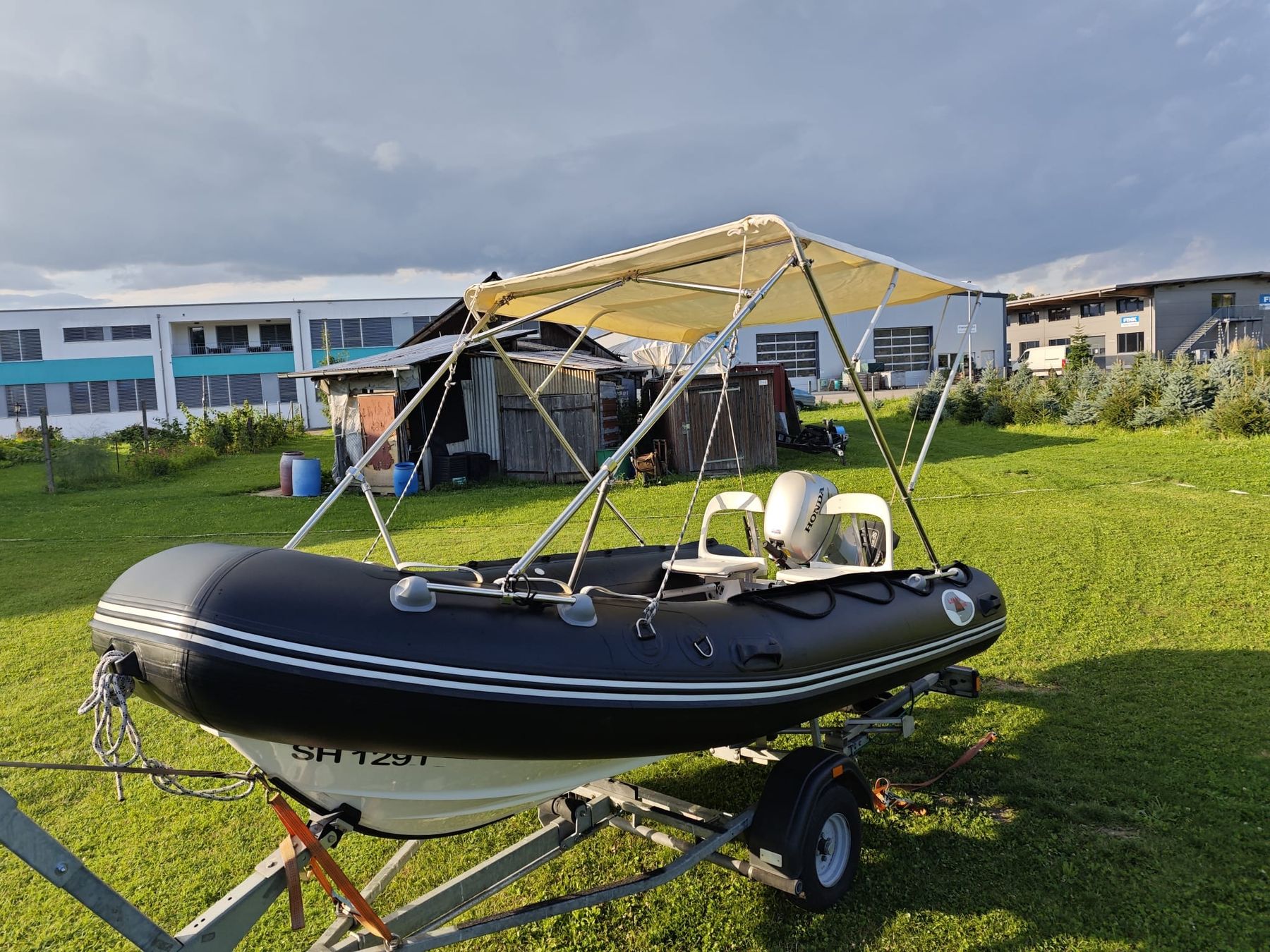 Honda Boote: Festrumpf-Schlauchboot 20Ps Bodeseezulassung + Trailer – Gebraucht aus Kleinandelfingen von jessi2209 8