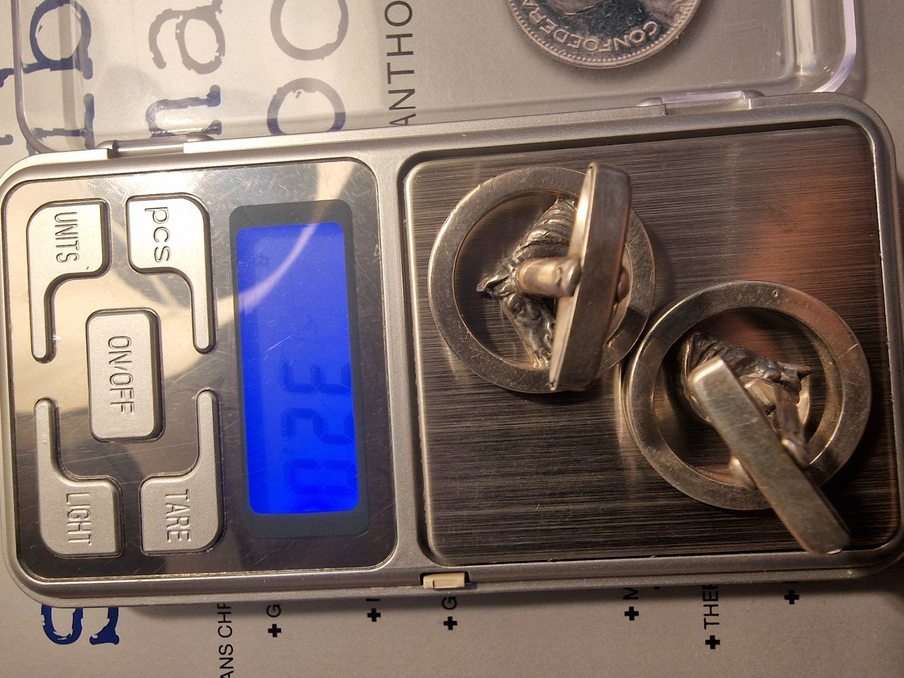 Gemelli: SAMMLUNG-VERKAUF 925 Sterling Silver -32g Mannschettenknöpfe – Usato da Wildberg venduto da mantas07 4