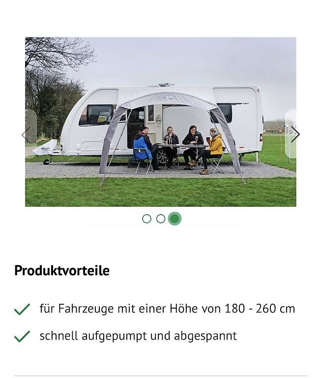 Verande & Tende da sole: Vorzelt  Camper Sonnenschutz – Usato da Gerzensee venduto da ettigirbs 1