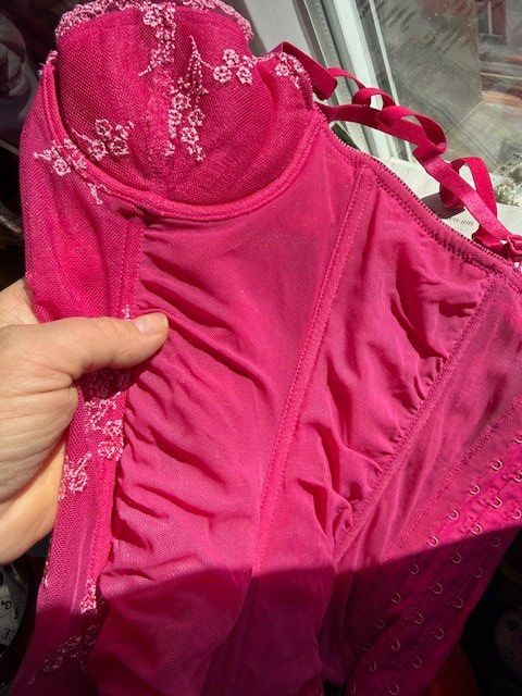 Altra biancheria intima: Corsage mit Spitze in pink Gr.XS – Usato da Zürich venduto da einalemjena 2