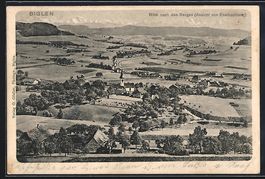 Biglen, Blick nach den Bergen von Enetba