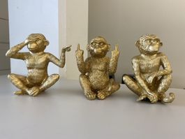 3 Affenfiguren  zum aufstellen