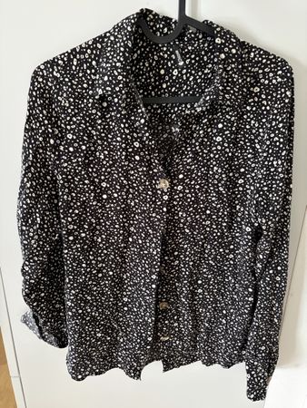 Chemisier Chicoree noir blanc imprimé T.XS