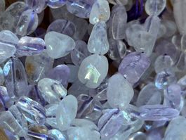 Strang echte light Amethyst Nuggets 6-8 mm