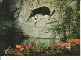 Luzern Löwendenkmal um 1970