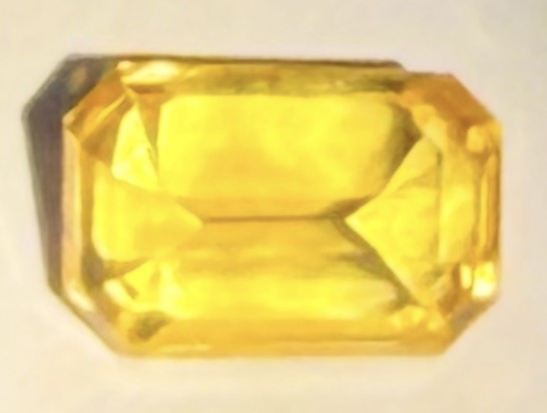 Pierres précieuses: 1.51 ct Vivid Yellow Saphir / GUILD Report – Neuf (Voir description) à Aarau par elisop 1