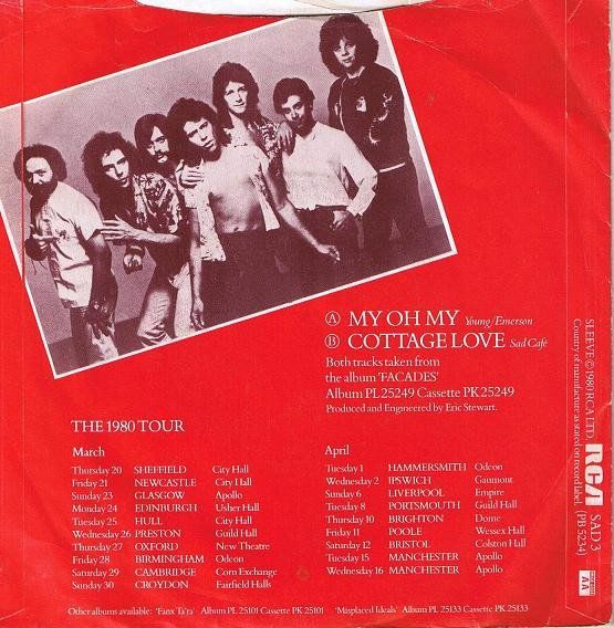 Dischi in vinile: Sad Café:  My Oh My 7" – Usato da Steinhausen venduto da Vilivinili 1