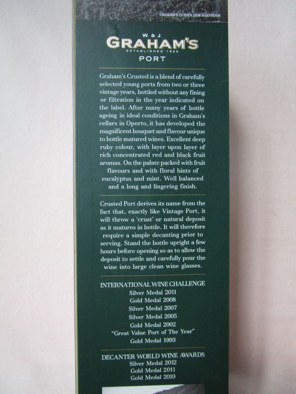 Wein: 1 Fl. Graham's Crusted Port, Bottled in 2004 – Neu (gemäss Beschreibung) aus Eschenbach SG von brocovin 5