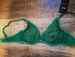 Hunkemöller BH, Grösse 75D, Neu mit Etikett, grün, Spitze