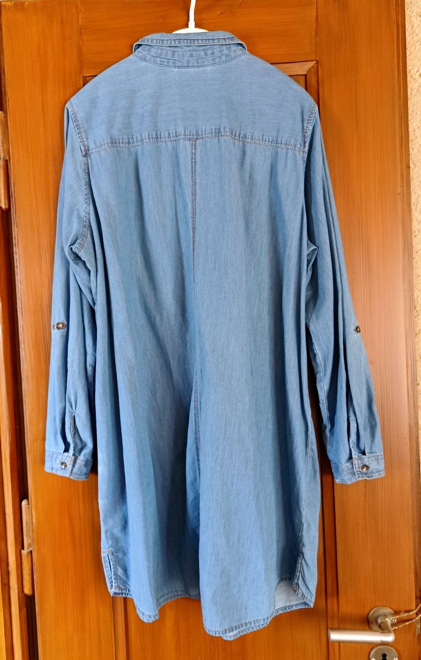 Camicette: Jeans-Bluse / Jeans-Hemd lang Grösse L – Usato da Bern venduto da Delphin77 6