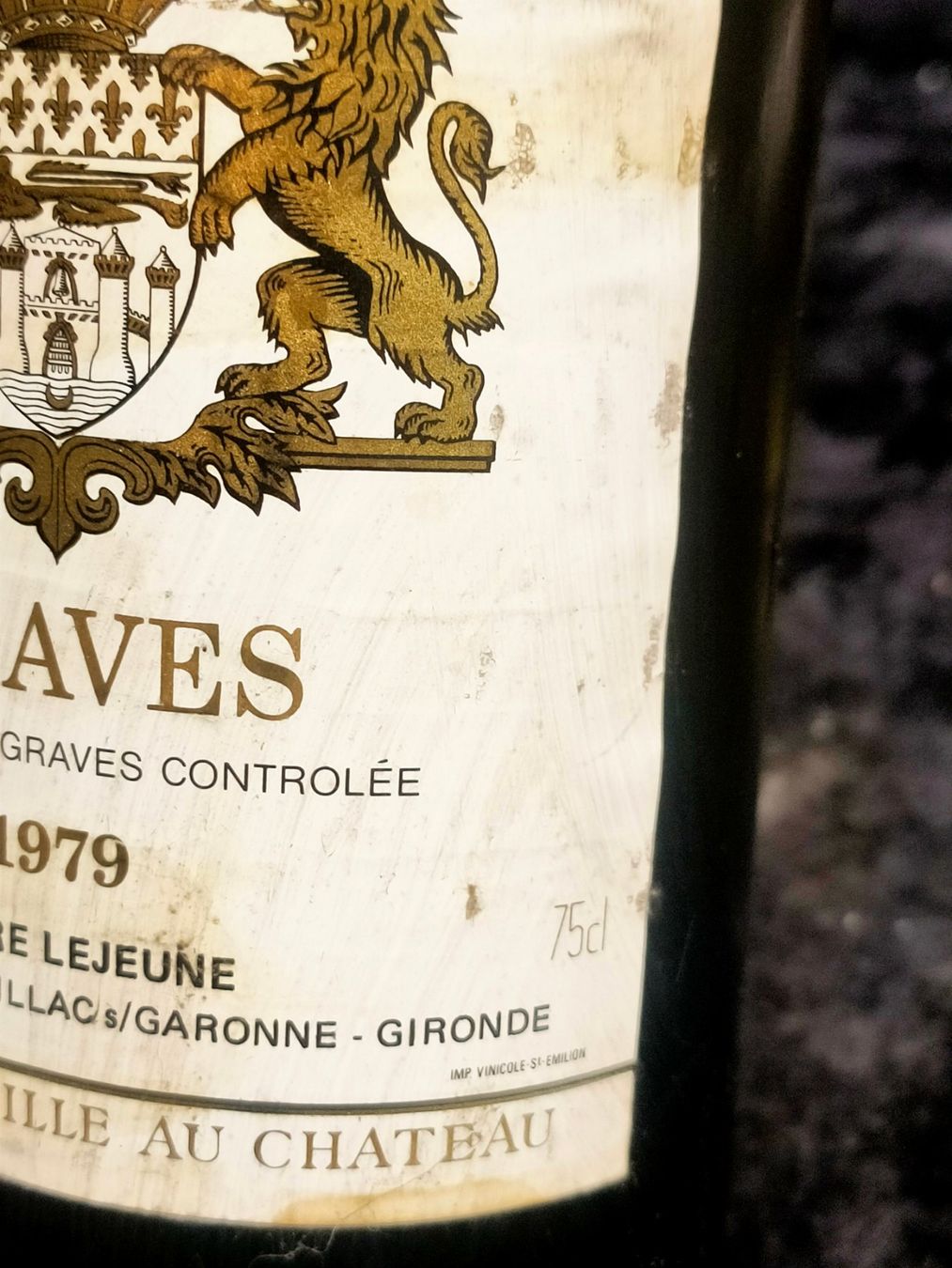 Vino: CHÂTEAU LARROUQUEY 1979 – Nuovo (secondo la descrizione) da Genève venduto da Leboucheoreilles 3