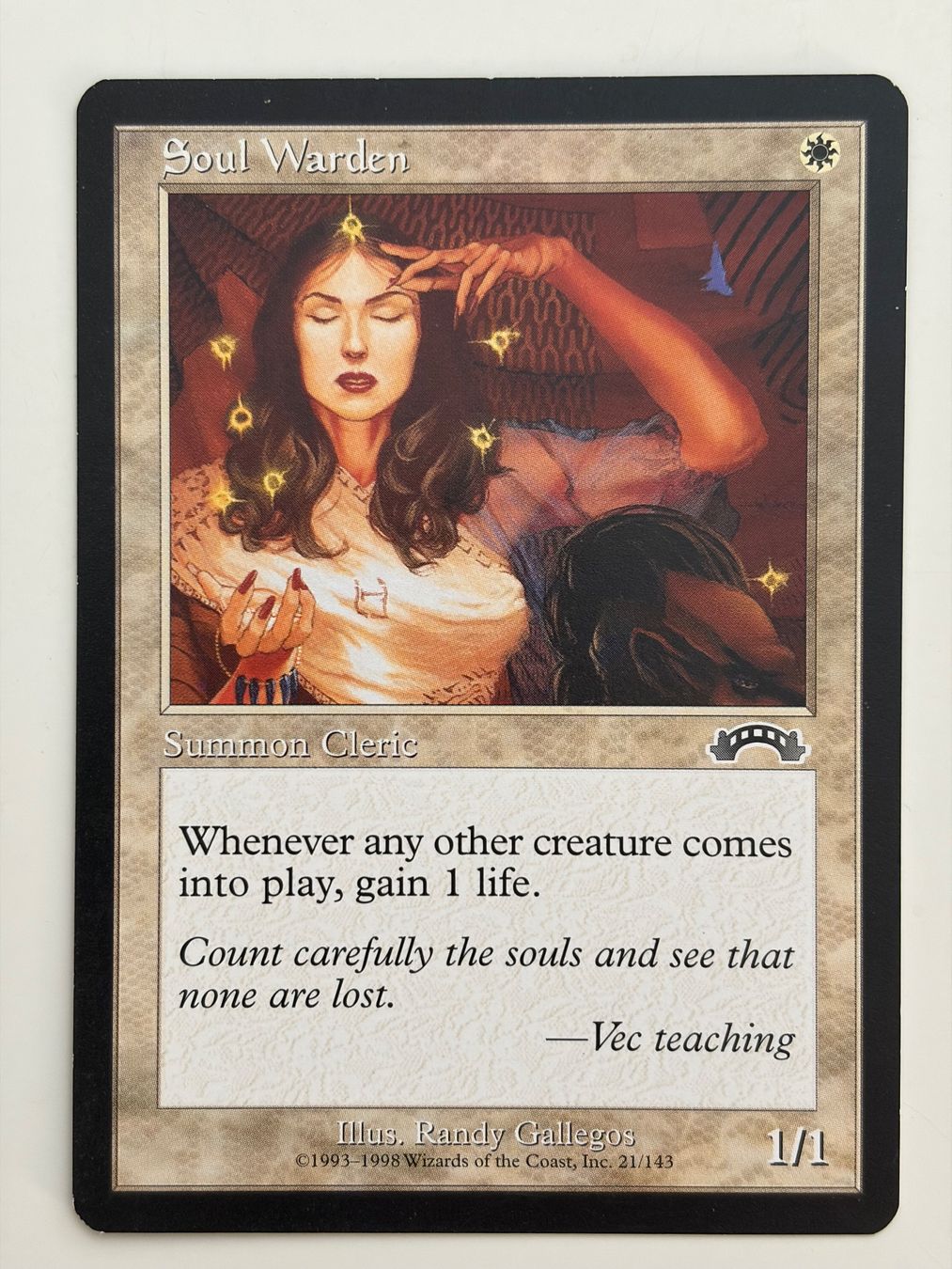 Magic The Gathering Sammelbilder & Trading cards: Soul Warden - Exodus – Gebraucht aus Bonstetten von ddiederichs