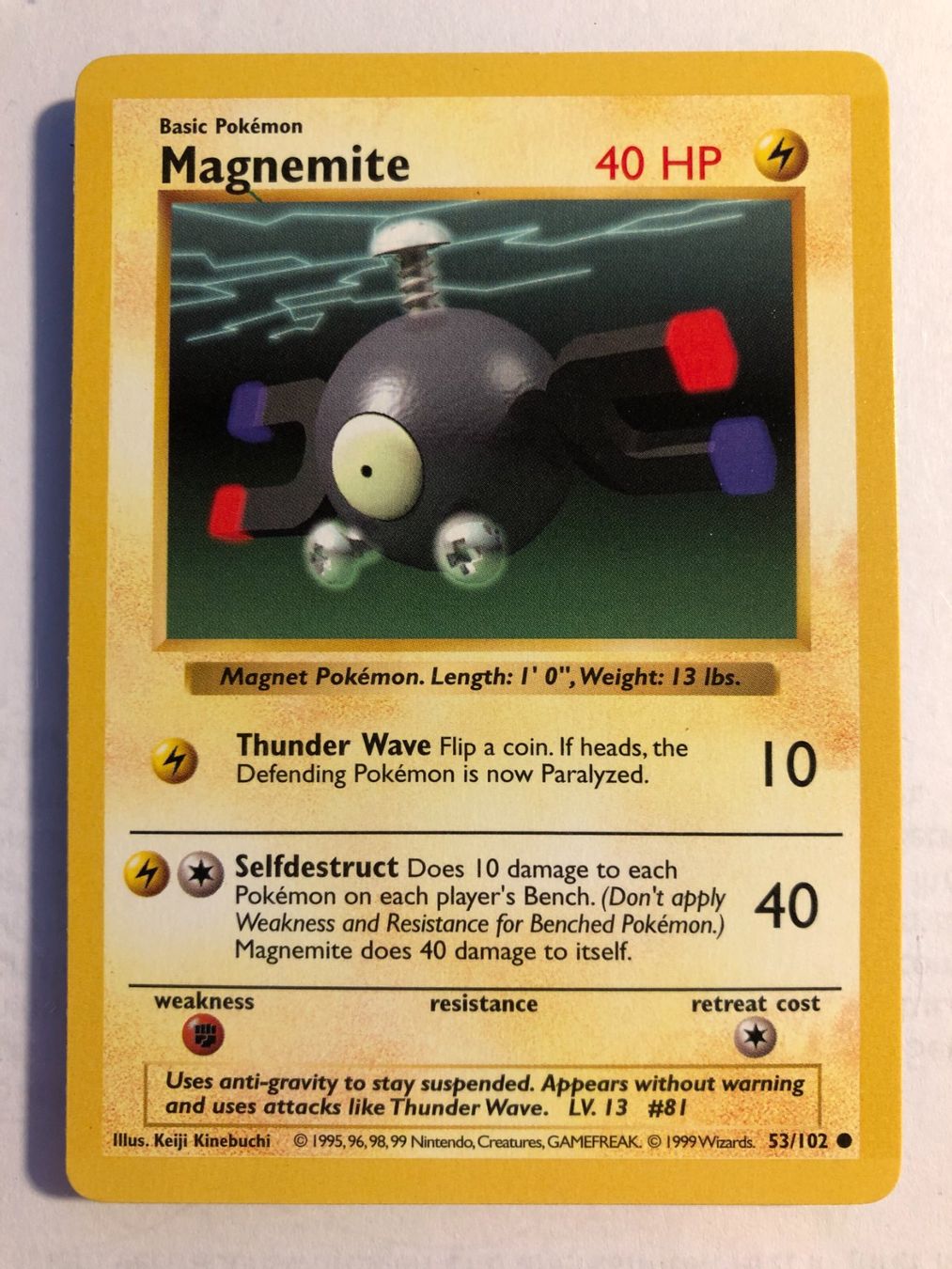 Sammelbilder & Trading cards: Magnemite Base Set Shadowless - MINT - ab 1.- – Gebraucht aus Giubiasco von dan_pr8b