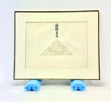 Jürgen Brodwolf (1932*) "Pyramide" Collage-Komposition, 1973