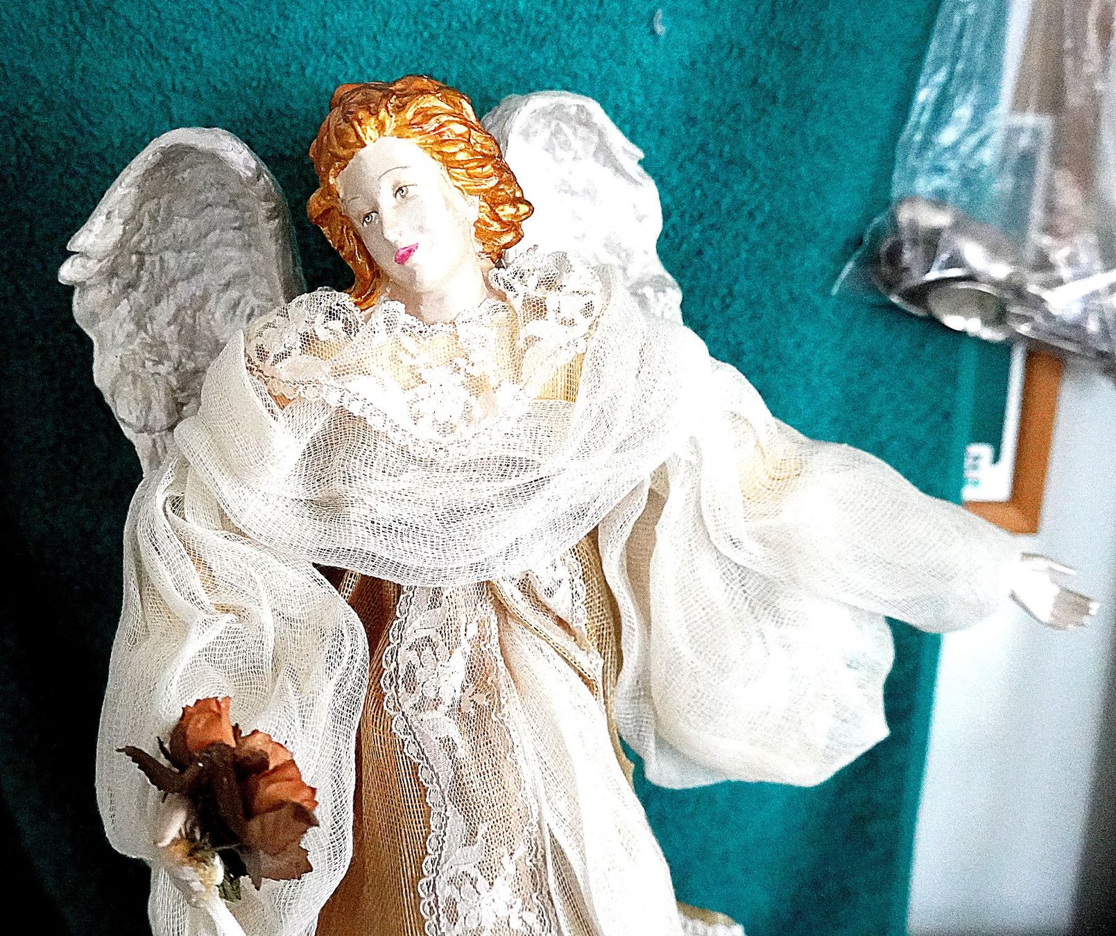 Statuette: Engel in Stoff-Kleidern – Usato da Baar venduto da 2cvbaar 1