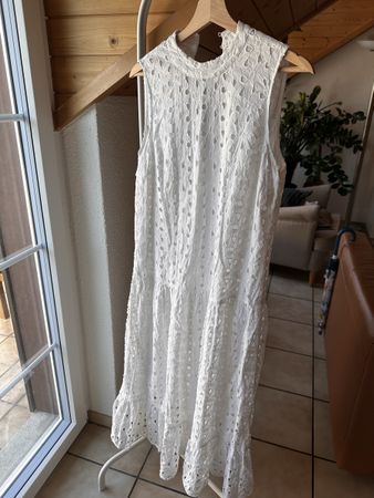 Kleid Baumwolle weiss Gr. L / 40