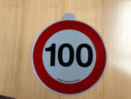 Anhänger 100 km/h Aufkleber