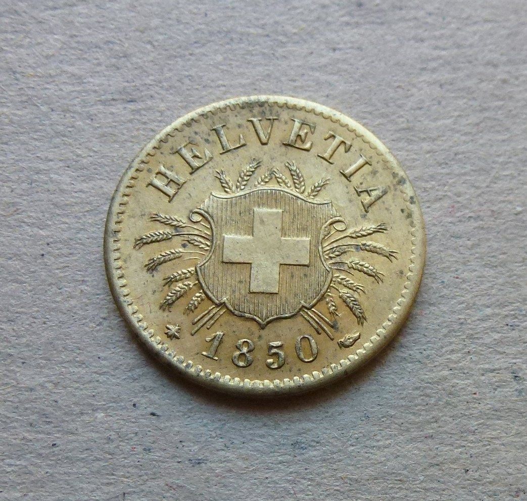Tutti le monete: ++ 5 Rappen 1850 BB, gute Erhaltung – Usato da Walkringen venduto da Casablanca777