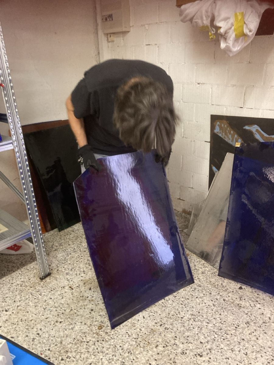 Bicchieri: Glasplatten div. Farben ca. 60x80 18 Ex – Nuovo (secondo la descrizione) da Zürich venduto da Mueschelmau 2