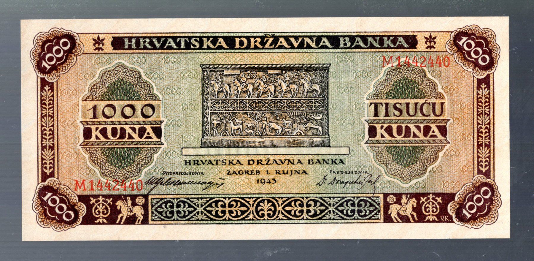 Banconote: Croatia 1000 kuna UNC – Nuovo (secondo la descrizione) da Leibstadt venduto da baroc333