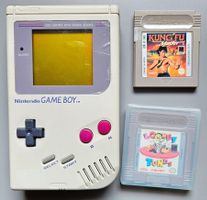 Nintendo Game Boy DMG-01 mit KungFu Masters und Looney Tunes