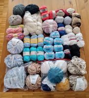 Diverse Wolle, viel Naturmaterial