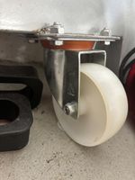 Rollen 4er Set mit Befestigungsplatte gebraucht