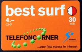 Taxcard Phonecard - Best Surf - CH