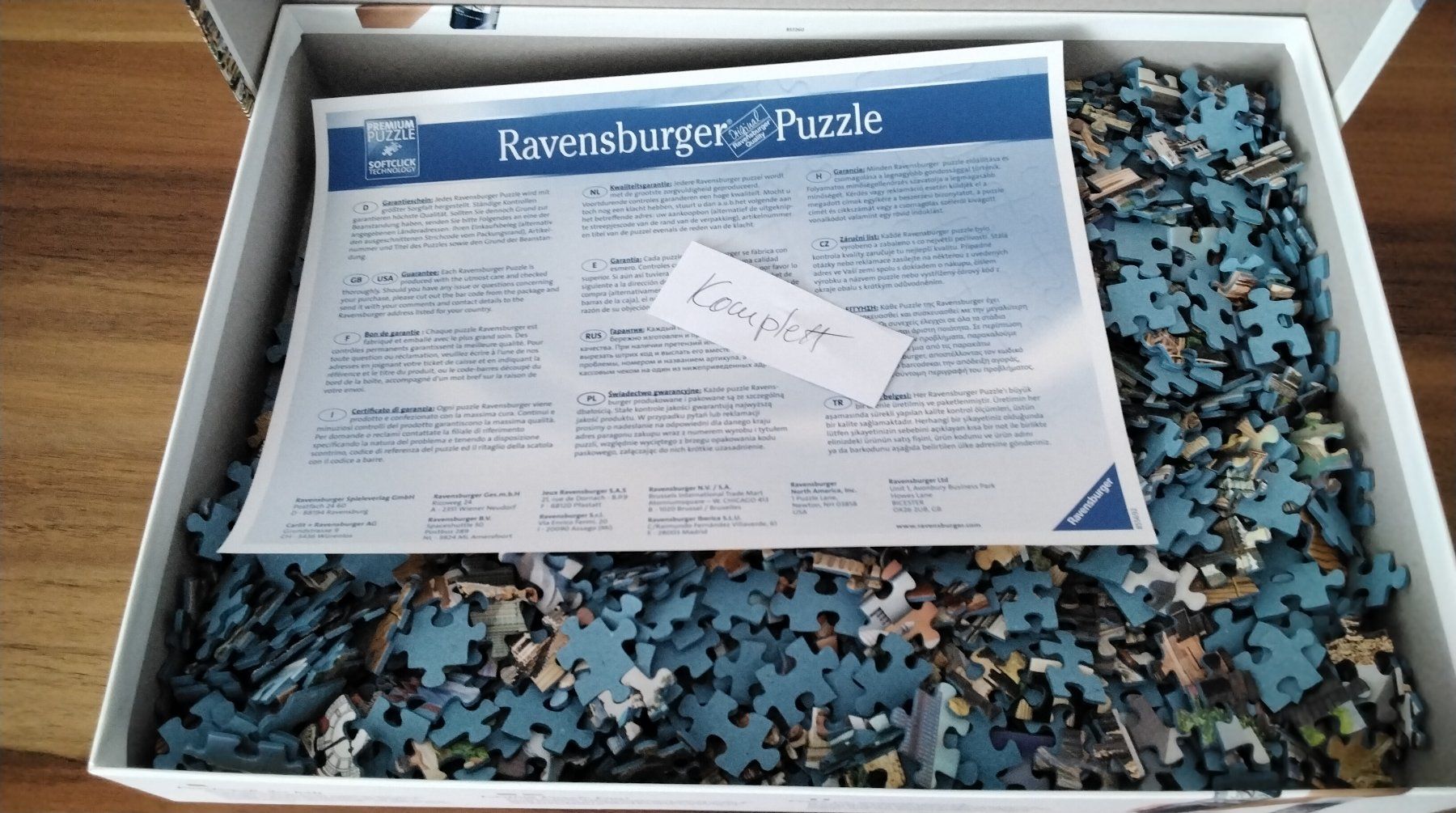 Ravensburger Puzzle 1000 Teile (Komplett) (Gebraucht) in Steinhausen ...