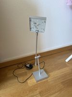 Schreibtischlampe LED silber mit Netzteil guter Zustand