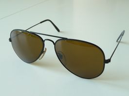 Pilotenbrille Black Tropfenform, Von Hoff, UNGEBRAUCHT (10UV
