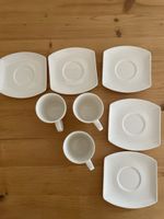 Cucina und Tavola Tassen und Untertassen weiss