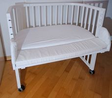 babybay Maxi Comfort Plus Beistellbett / Babybett Weiß