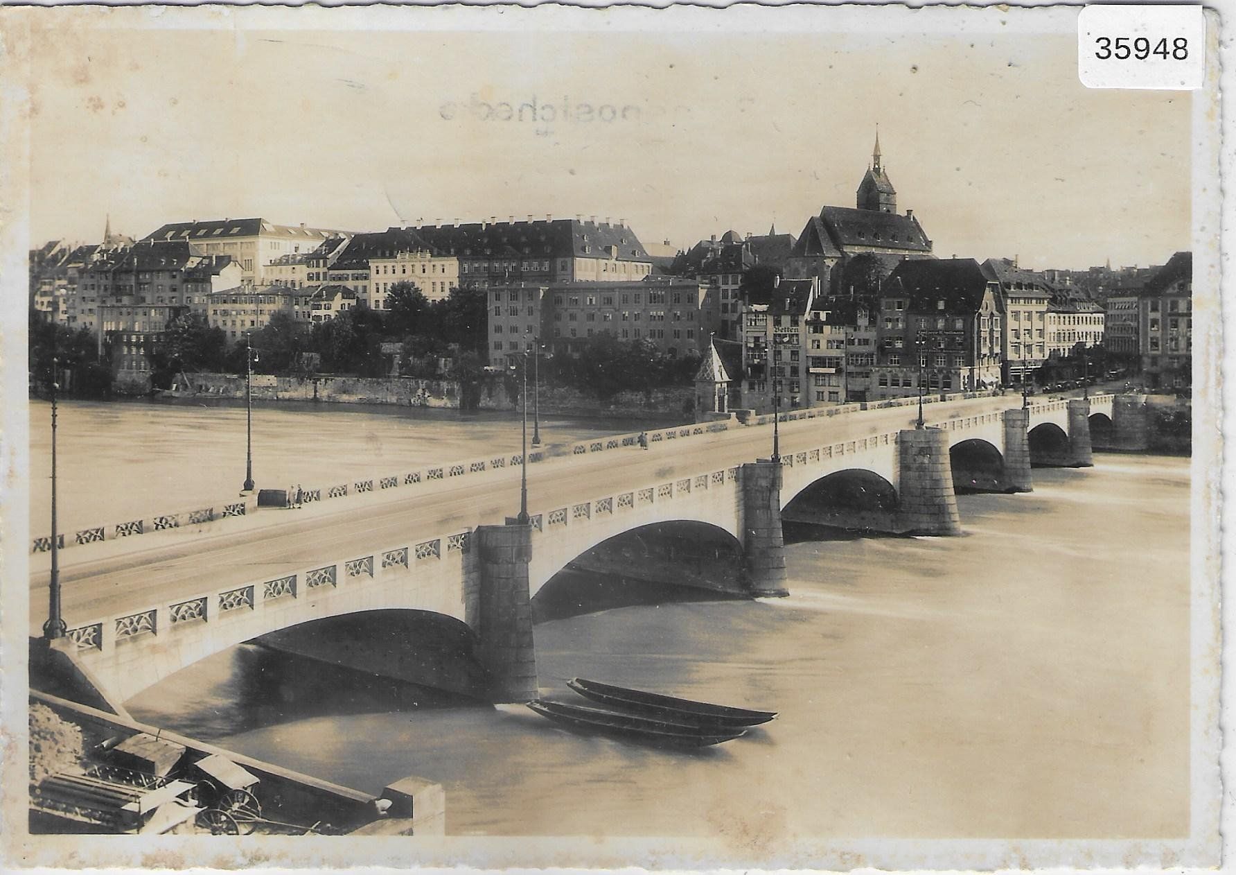 Cartoline postali: Basel - Mittlere Rheinbrücke – Usato da Ettingen venduto da Kartenplanet
