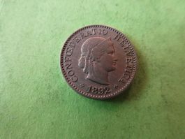 Schweiz 1892, 5 Rappen