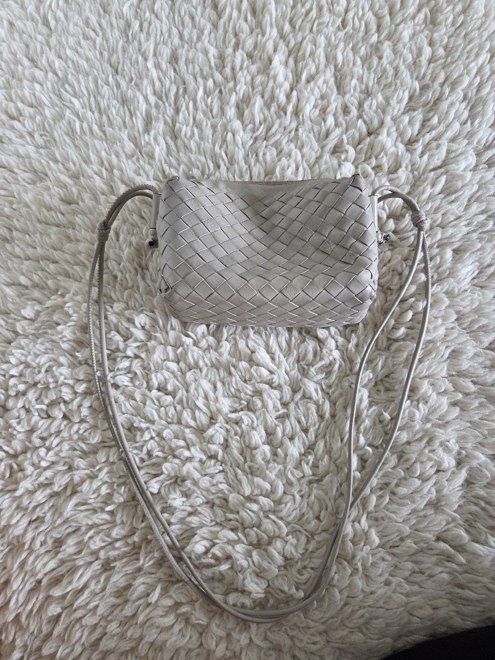 Taschen für Damen: Beige Leder Umhängetasche – Gebraucht aus Walchwil von Petulas 5